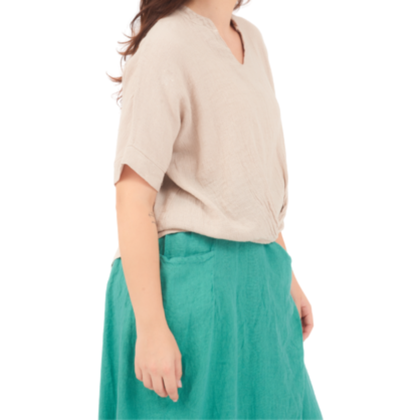 6689 NUDE ITALIAN COTTON TOP