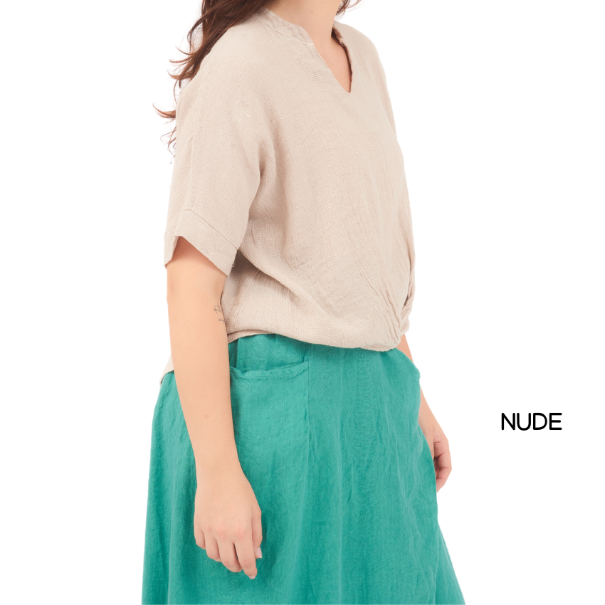 ITALIAN LINEN COTTON TOP (N)