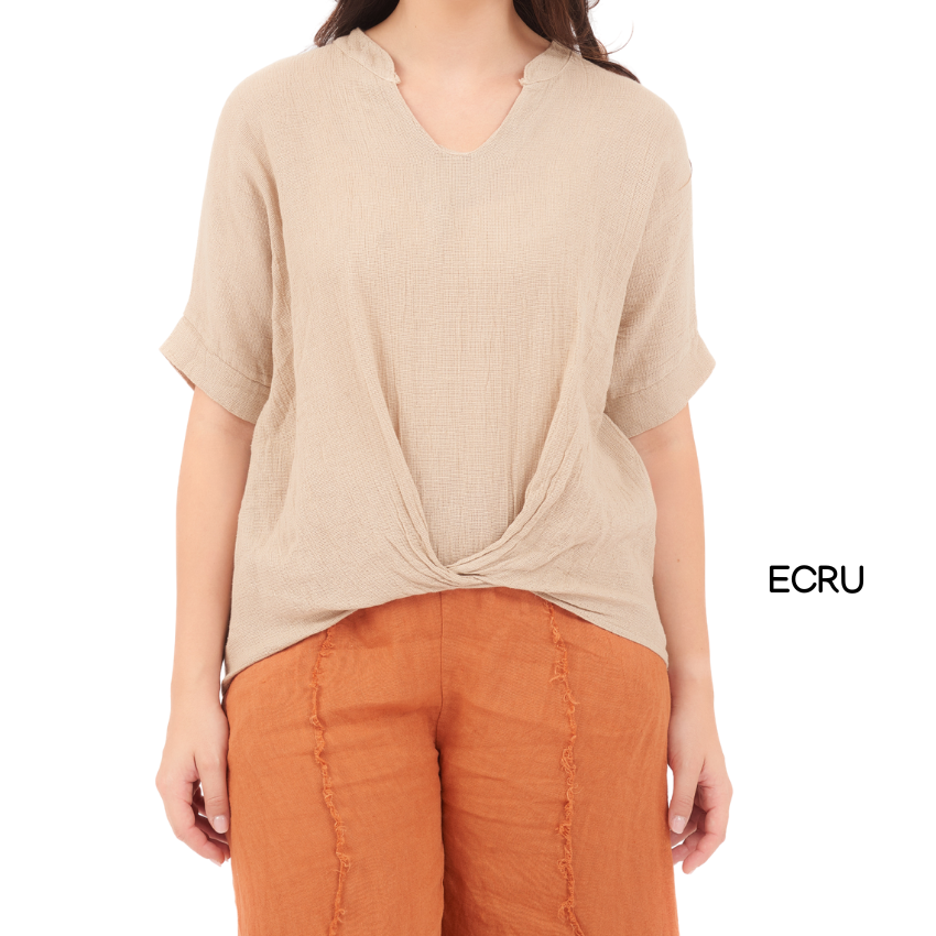 ITALIAN LINEN COTTON TOP (N)