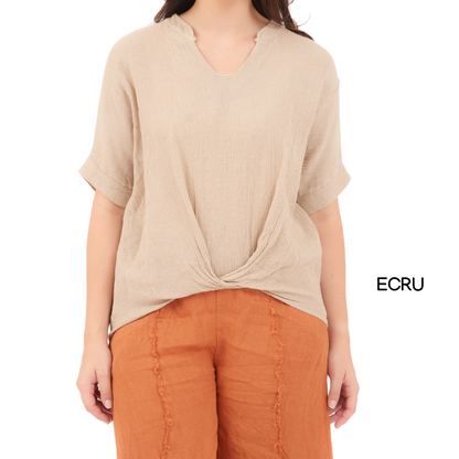 ITALIAN LINEN COTTON TOP (N)