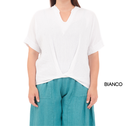 ITALIAN LINEN COTTON TOP (N)