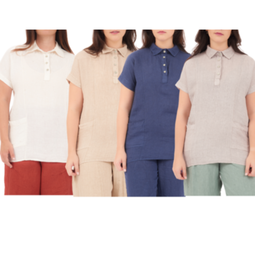 ITALIAN LINEN TOP (S)