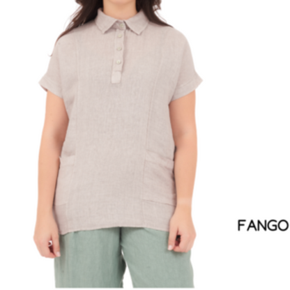 ITALIAN LINEN TOP (S)