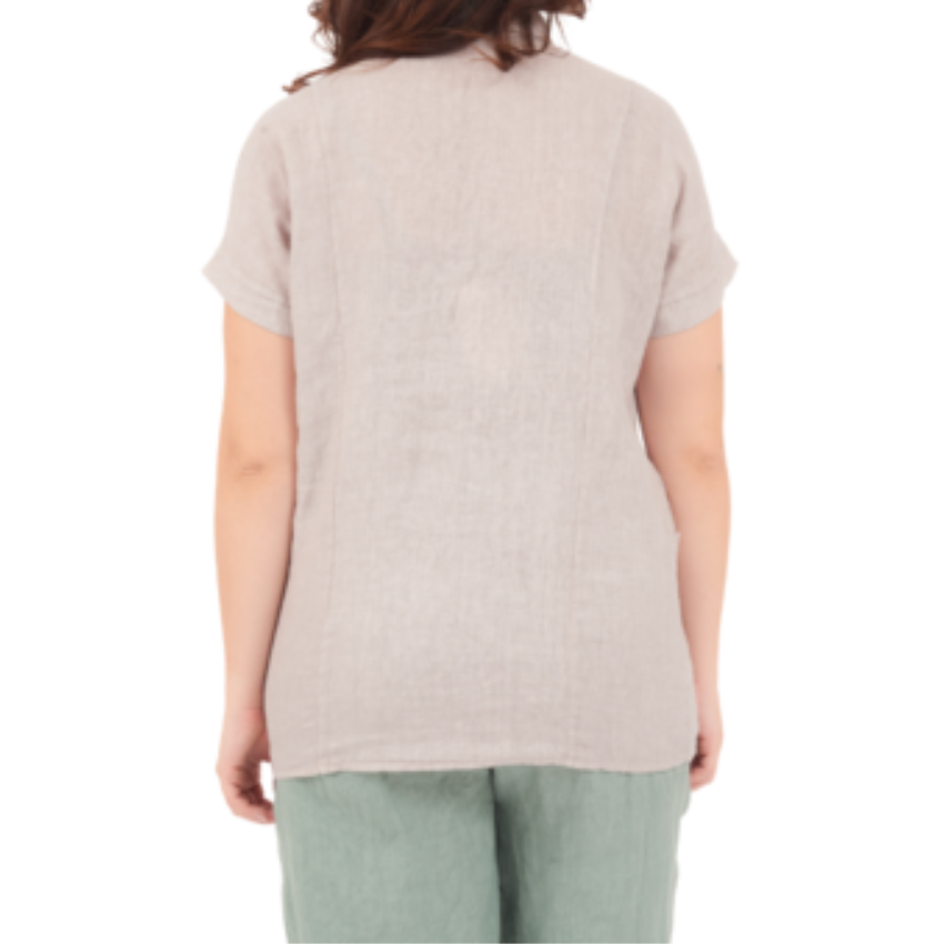 ITALIAN LINEN TOP (S)