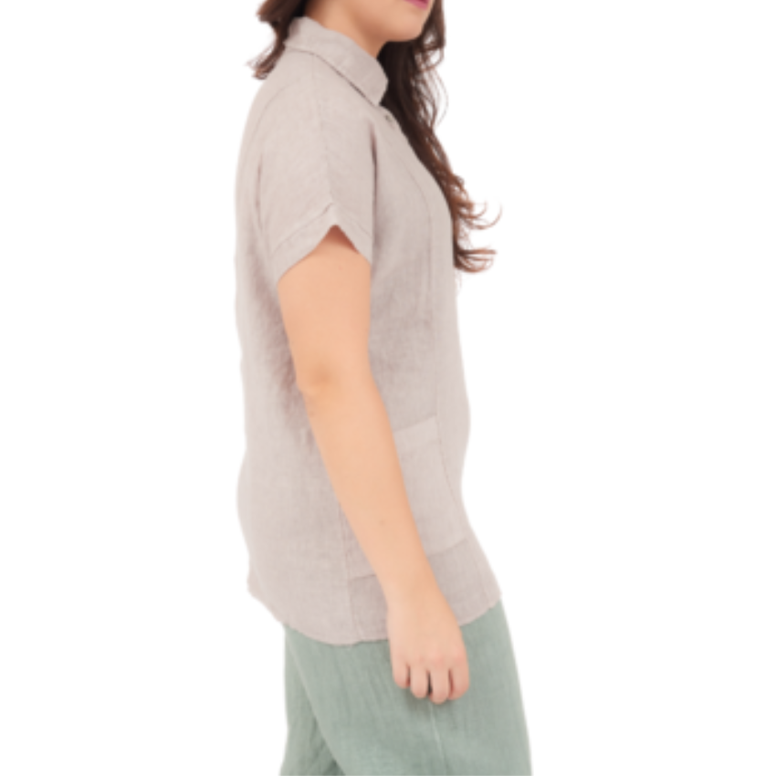 ITALIAN LINEN TOP (S)