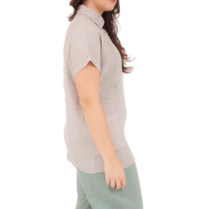 ITALIAN LINEN TOP (S)