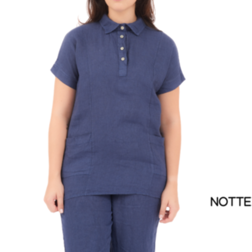 ITALIAN LINEN TOP (S)