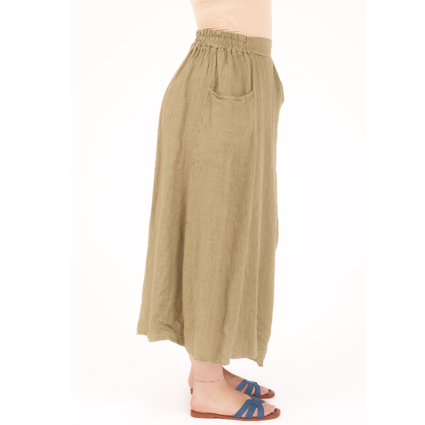 ITALIAN LINEN SKIRT  (N)