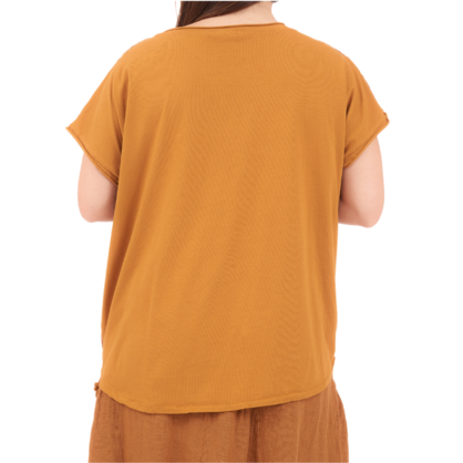 66961 GOLD ITALIAN LINEN TOP