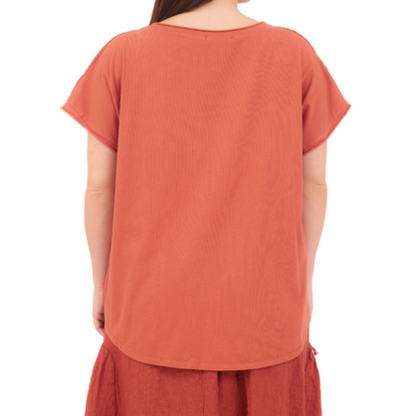 66963 CHILLI ITALIAN LINEN TOP
