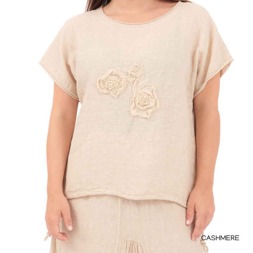 ITALIAN LINEN TOP (N)