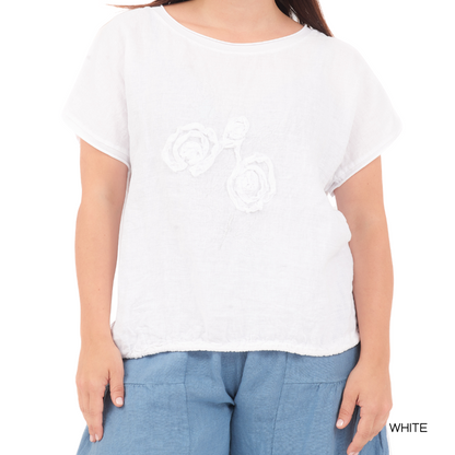 ITALIAN LINEN TOP (N)