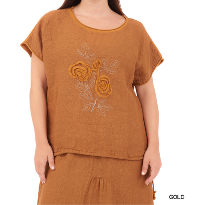 ITALIAN LINEN TOP (N)