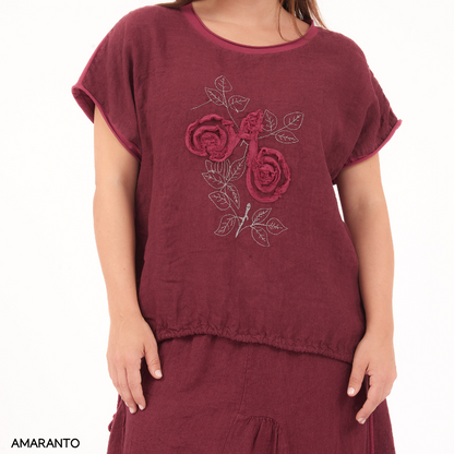 ITALIAN LINEN TOP (N)