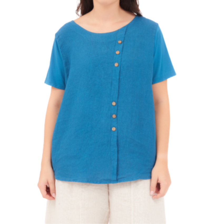 6698 PRUSSIA LINEN TOP