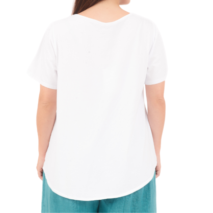 6698 BIANCO LINEN TOP