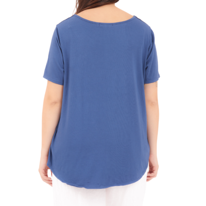 6698 NOTE LINEN TOP