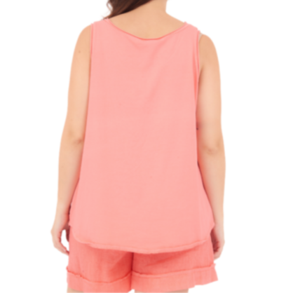 6699 CORALLO ITALIAN LINEN TOP