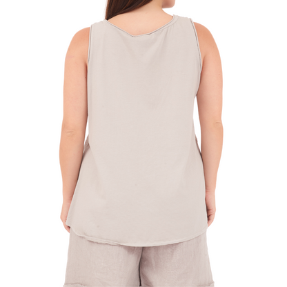 ITALIAN LINEN TOP  (S)