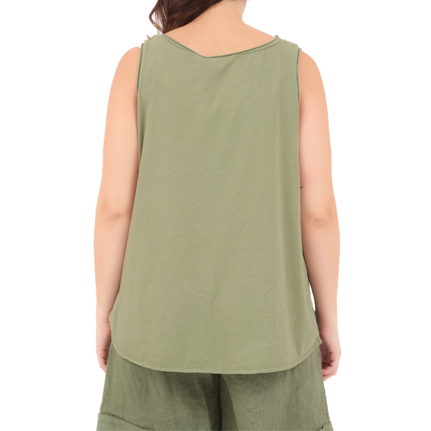 ITALIAN LINEN TOP  (S)