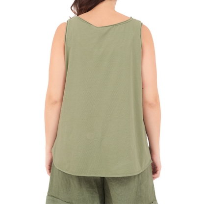 ITALIAN LINEN TOP  (S)