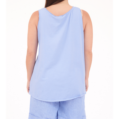 ITALIAN LINEN TOP  (S)