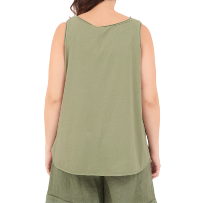 6699 MILITARE ITALIAN LINEN TOP