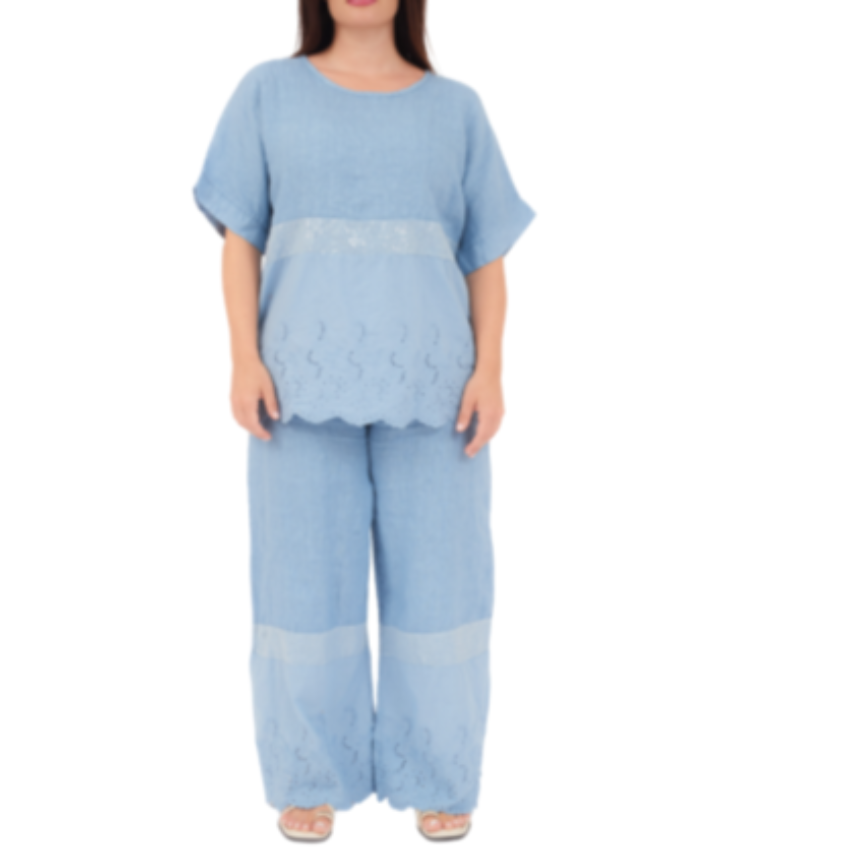 6700/6701 JEANS ITALIAN LINEN SET