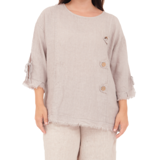 6704 FANGO LINEN TOP