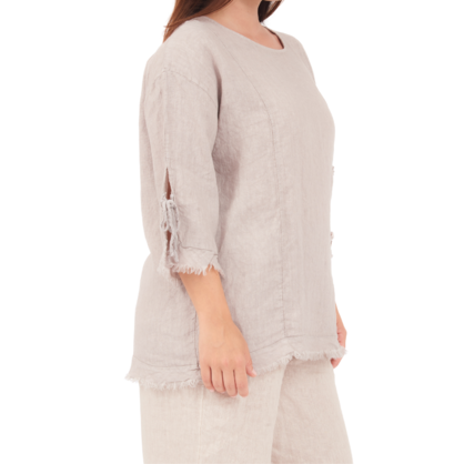 6704 FANGO LINEN TOP