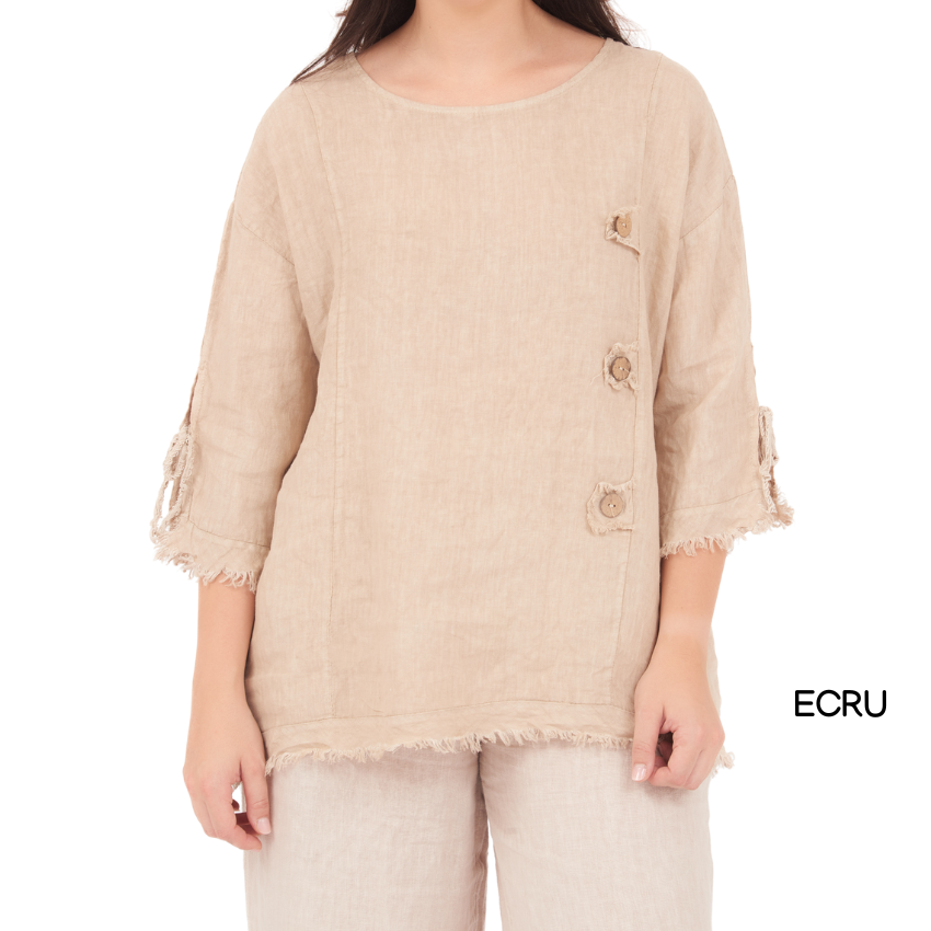 ITALIAN LINEN TOP(N)