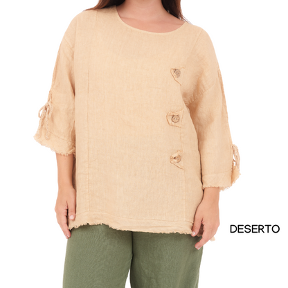 ITALIAN LINEN TOP(N)