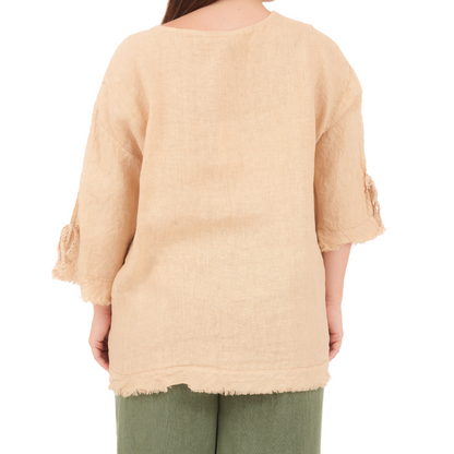ITALIAN LINEN TOP(N)
