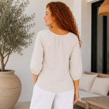 LINEN TOP ITALY (S)