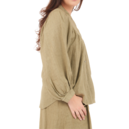6706 SAFARI LINEN TOP