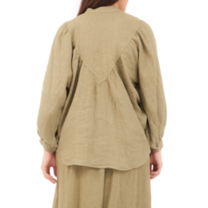 6706 SAFARI LINEN TOP