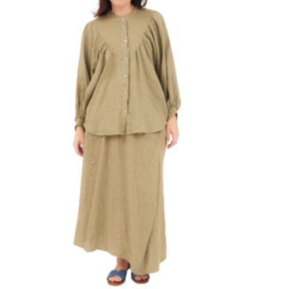 6706 SAFARI LINEN TOP