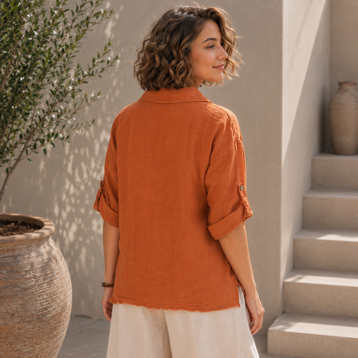 ITALIAN LINEN TOP