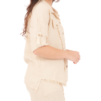 6707 CASHMERE LINEN TOP