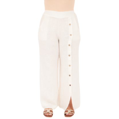 Vera May Italian Linen Latte Pant 6708