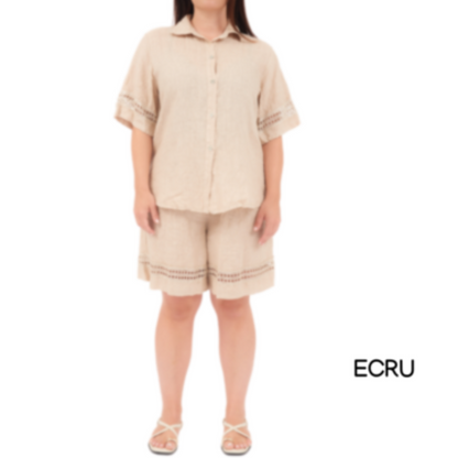 ITALIAN LINEN TOP (S)