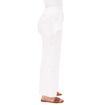 Vera May Italian Linen Bianco Pant 6710