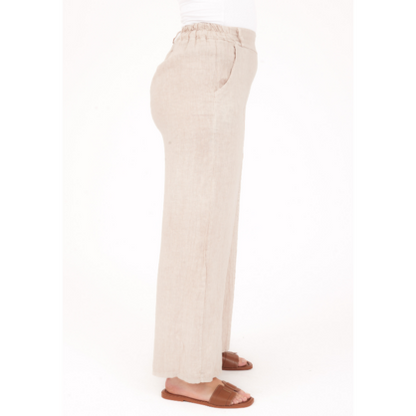 Vera May Italian Linen Nude Pant 6710