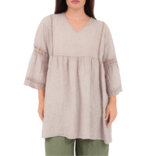 6711 FANGO LINEN TOP