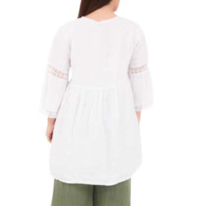 6711 BIANCO LINEN TOP