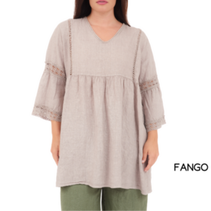 ITALIAN LINEN TOP (S)