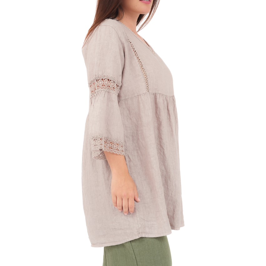 ITALIAN LINEN TOP (S)