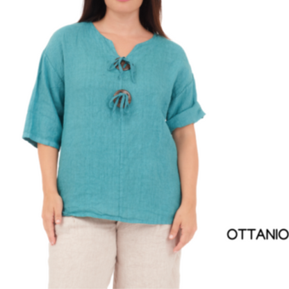 ITALIAN LINEN TOP (S)