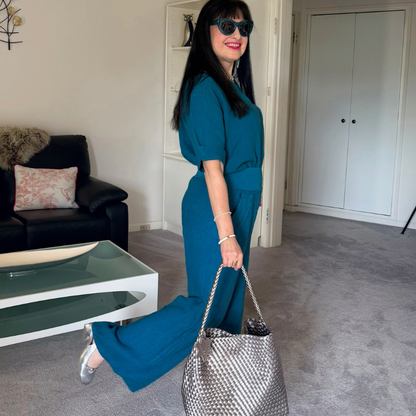 6714 PRUSSIA LINEN TOP