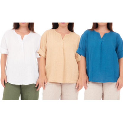 LINEN TOP ITALY (S)